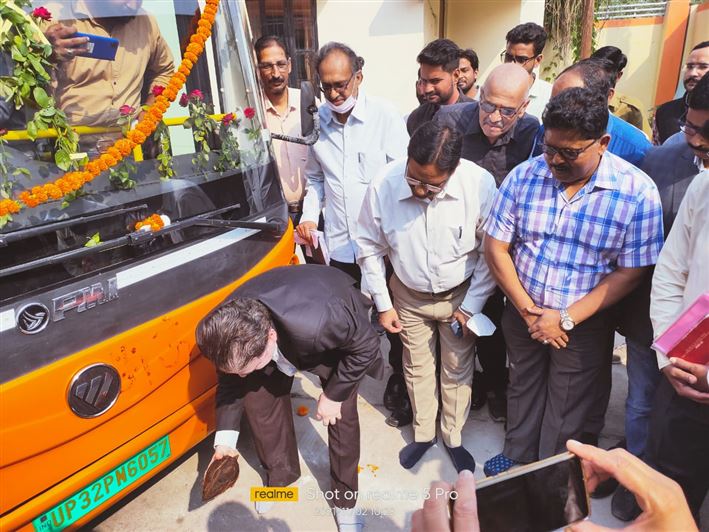 PMI Bus Inauguration/पीएमआई बस उद्घाटन