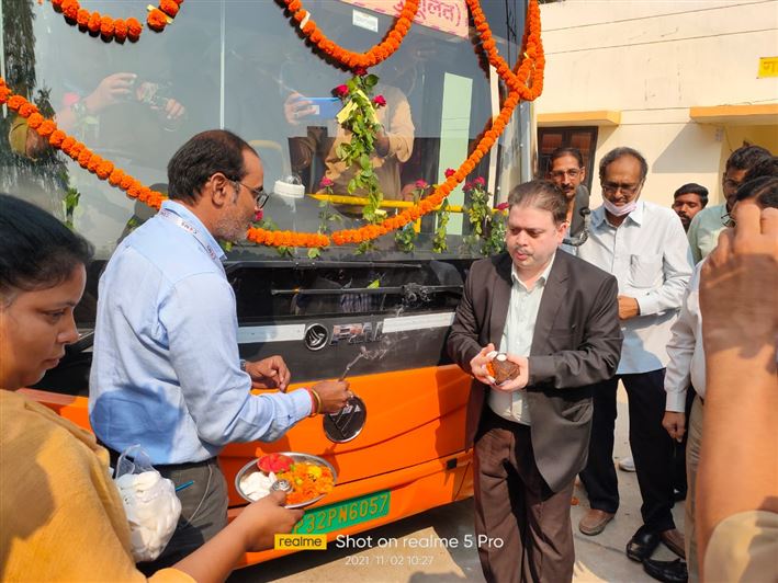 PMI Bus Inauguration/पीएमआई बस उद्घाटन