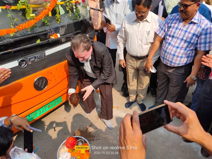 PMI Bus Inauguration/पीएमआई बस उद्घाटन