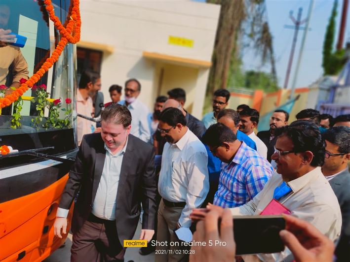 PMI Bus Inauguration/पीएमआई बस उद्घाटन