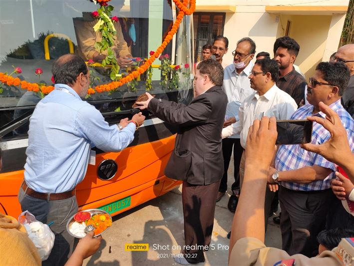 PMI Bus Inauguration/पीएमआई बस उद्घाटन
