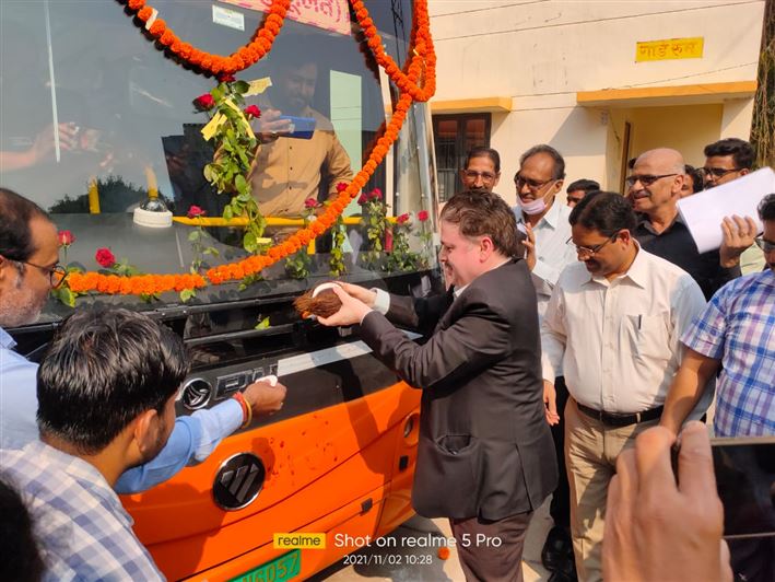 PMI Bus Inauguration/पीएमआई बस उद्घाटन
